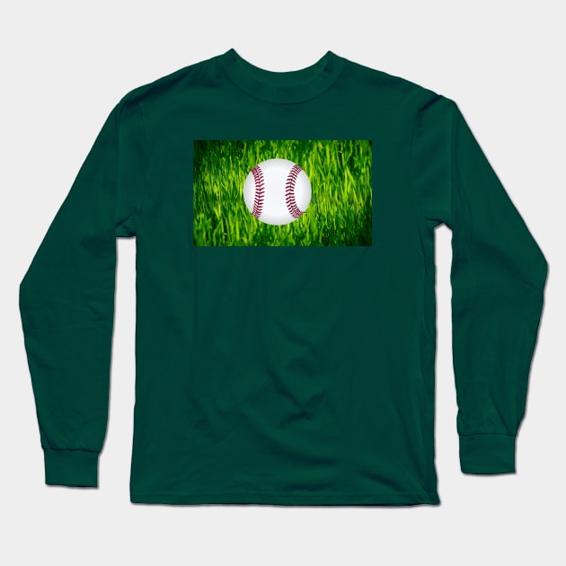 Baseball Long Sleeve T-Shirt by CosmeticMechanic
